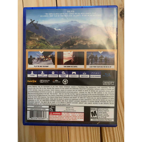 PS4 Ghost Recon Great condition - Picture 4 of 4